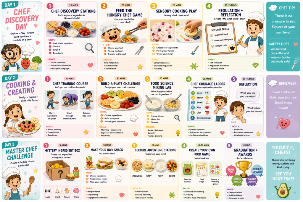 Little Chefs Activity Cards