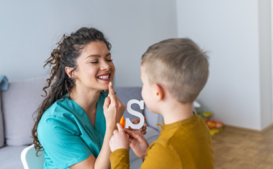 Shot Of A Speech Therapist During A Session With A Little Boy