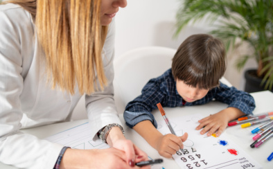 Young Mind At Work As A Toddler Engages In A Captivating Psychology Test, Showcasing Their Logical Abilities With Numbers And Fostering Early Cognitive Development